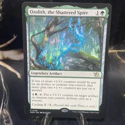 Magic the Gathering Ozolith, the Shattered Spire LP March of the Machine Reg MTG - Image 2