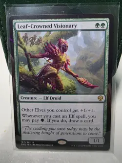 MTG Singles - Leaf-Crowned Visionary - Dominaria United -E43 NM - Image 1