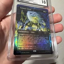 MTG SLD IRON MAIDEN ANIMATE DEAD FOIL CGC 10 GEM MINT 🔥 - Image 3