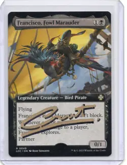 Francisco, Fowl Marauder Signed Sketch Regular Artist Proof MTG RARE - Image 1