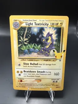 Pokemon TCG Light Toxtricity SWSH137 Celebrations Black Star Promo D - Image 2