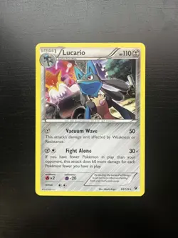 Pokemon TCG - Lucario 63/124 Fates Collide Holo - LP - Image 3
