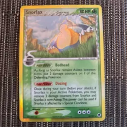 Pokemon Snorlax 10/101 EX Dragon Frontiers Delta Species Holo Rare 80HP - Image 1
