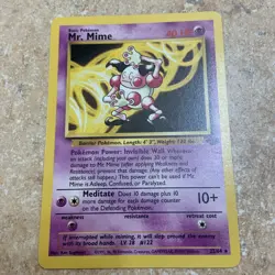 1999 Pokemon Jungle Mr. Mime 22/64 Rare Non-Holo WOTC Vintage NM/LP+ - Image 1