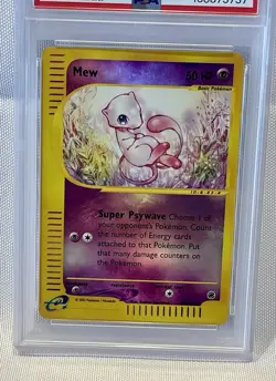 2002 POKEMON EXPEDITION #55 MEW-REVERSE FOIL PSA 8 NM-MT - Image 4