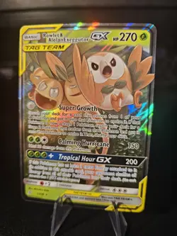 Rowlet & Alolan Exeggutor GX - SM Unified Minds 1/236 Tag Team NM Pokemon TCG - Image 1