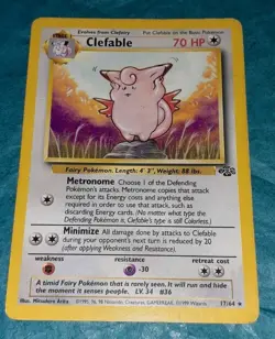 Clefable 17/64 Jungle Non-Holo Rare WoTC Pokemon TCG - Image 1