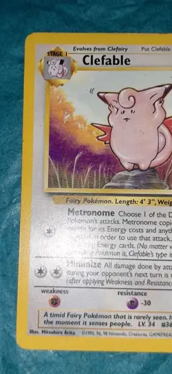 Clefable 17/64 Jungle Non-Holo Rare WoTC Pokemon TCG - Image 3