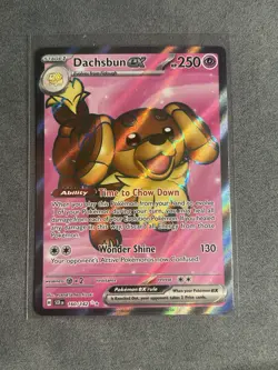 Pokemon TCG Dachsbun EX 160/142 Stellar Crown Ultra Rare - Image 1