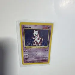 Pokemon TCG Mewtwo Base Set Holo Rare 10/102 60 HP Wizards English 1999 - Image 3