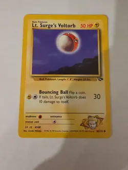 Lt. Surge's Voltorb 86/132 Pokemon TCG Gym Challenge Unlimited LP - Image 1