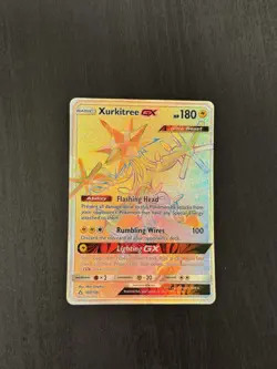 Xurkitree GX 160/156 Ultra Prism Rainbow Secret Rare Pokemon TCG - nothing much - Image 1