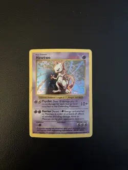 Shadowless 1999 Pokemon Base Set Mewtwo Holo Rare 10/102 Unlimited Vintage WOTC - Image 1