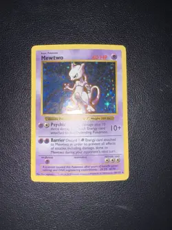 Shadowless 1999 Pokemon Base Set Mewtwo Holo Rare 10/102 Unlimited Vintage WOTC - Image 2