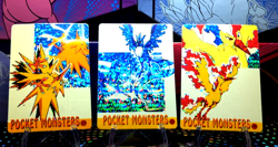 Pokemon Moltres Zapdos Articuno Pocket Monsters Holo Vending Sticker #15 #43 #58 - Image 1