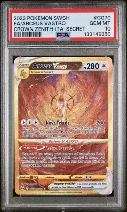 POKEMON PSA 10 ARCEUS VASTRO SECRET GG70/GG70 ZENIT REGALE ITALIANO LOW POP!🌎 - Image 1