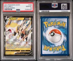 2021 Pokemon SWSH Boltund V Fusion Strike PSA 10 Gem Mint - Image 3