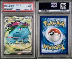 POKEMON PSA 10 VENUSAUR EX ULTRA RARE 182/165 SET 151 ITALIANO 2023 LOW POP!🌍 - Image 3