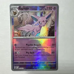 Pokemon TCG Espeon (Poke Ball Pattern) 033/131 Sv: Prismatic Evolutions Holo - Image 1