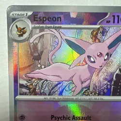 Pokemon TCG Espeon (Poke Ball Pattern) 033/131 Sv: Prismatic Evolutions Holo - Image 2
