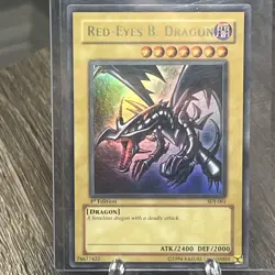 Red-Eyes B. Dragon – 1st Edition SDJ-007 – Rare – NM/M – Yu-Gi-Oh! - Image 1