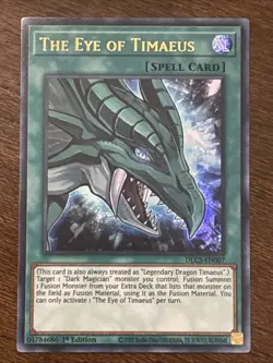 The Eye of Timaeus DLCS-EN007 Dragons of Legend 1st Edition Ultra Rare VLP - Image 1