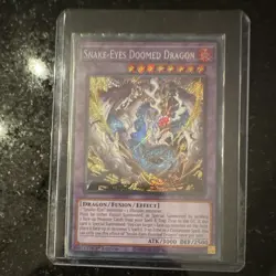 Konami Yu-Gi-Oh! Snake-Eyes Doomed Dragon S07-EN034 1st Edition Holo - Image 1