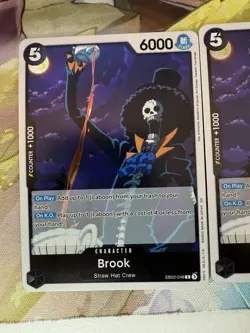 2X One Piece English 25th Anniversary Collection Brook Card EB02-048 - Image 2