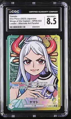 ✨✨ CGC 8.5 Yamato Alt. Art Leader OP06-022 One Piece Japanese - Image 1