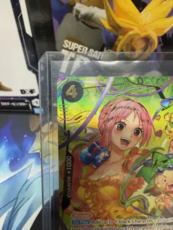 Namco One Piece CCG Rebecca Super Rare SP Foil Blocker Premium Booster OP05-091 - Image 4