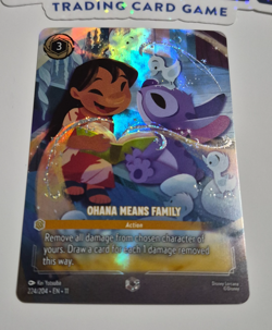 Disney Lorcana Winterspell Ohana Means Family Enchanted Rare Pack Fresh - Image 3