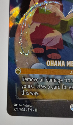 Disney Lorcana Winterspell Ohana Means Family Enchanted Rare Pack Fresh - Image 4