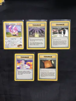 Pokemon Cards: Gym Heroes 5 Card Non-Holo Lot - Image 1