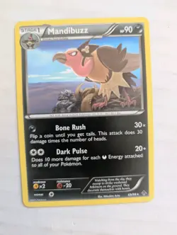Pokemon Card - Emerging Powers 69/98 - MANDIBUZZ (rare) - NM - Image 1