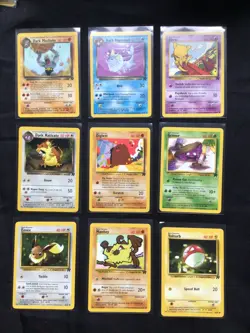 Pokemon Cards: Team Rocket 12 Card Non-Holo Lot - Image 1