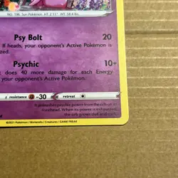 Pokemon Espeon TCG SWSH174 Black Star Promo Holo Rare Card NM/M Condition - Image 3