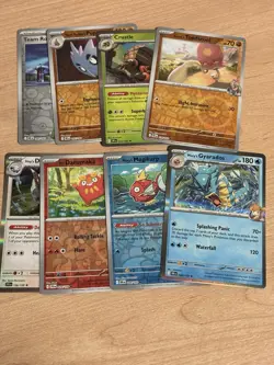 Pokemon TCG 8 Card Holo Lot - Team Rocket's Pupitar, Misty's Magikarp, Gyarados - Image 1