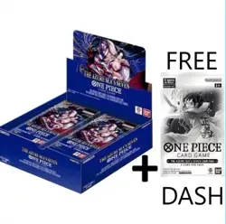 ONE PIECE CARD GAME THE AZURE SEA'S SEVEN BOOSTER BOX OP14 ENG WITH 1X DASH PACK - Image 1