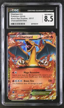 CGC 8.5 Charizard EX 2014 Black Star Promos XY17 Pokemon Card - Image 1