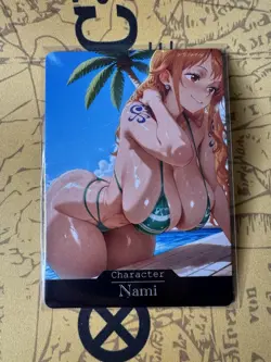 Nami One Piece hentai Anime Doujin Waifu ACG Custom Card - Image 1