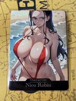 Nico Robin One Piece hentai Anime Doujin Waifu ACG Custom Card - Image 1