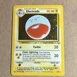 Electrode 2/64 Base Set 2 Holo Rare 1999 Wizards Pokemon TCG Card English - Image 1