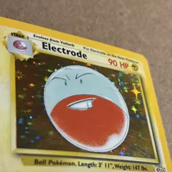 Electrode 2/64 Base Set 2 Holo Rare 1999 Wizards Pokemon TCG Card English - Image 2