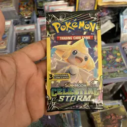 1x Pokemon Celestial Storm Sun & Moon 3 Card Mini Booster Pack - Image 1
