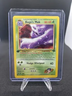 Pokemon TCG Trading Card Koga's Muk 1st Edition Gym Challenge 26/132 - Image 1