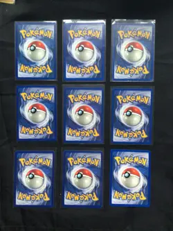 Pokemon Cards: Shadowless Base Set 21 Card Non-Holo Lot - Image 4