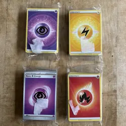 Pokemon Card BULK Lot ALL BASIC ENERGY From ETBs 4 SEALED PACKS - Image 1