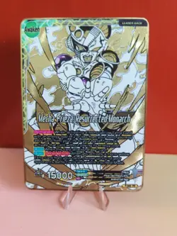 Mecha Frieza Dragon Ball Super Masters CCG Heavy Gold Plated Metal DIY Card DBZ - Image 3
