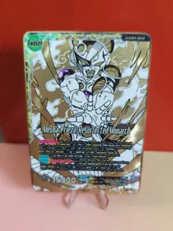 Mecha Frieza Dragon Ball Super Masters CCG Heavy Gold Plated Metal DIY Card DBZ - Image 4