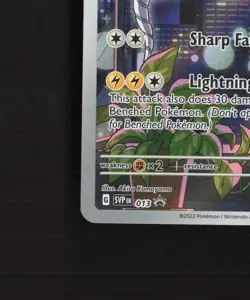 Miraidon SVP013 Scarlet & Violet Full Art Black Star Promo Holo Pokemon Card LP+ - Image 5